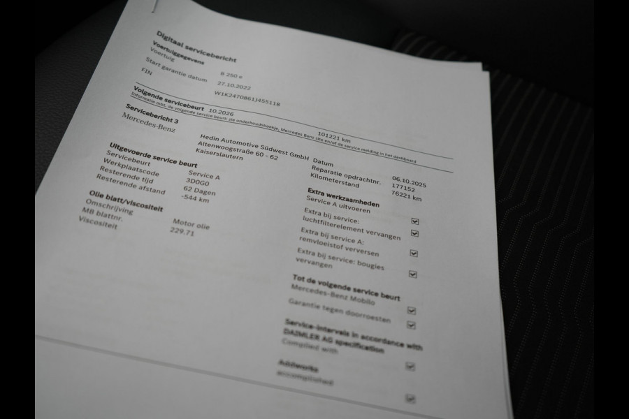 Mercedes-Benz B-Klasse 250 e Luxury Line Plug In Hybrid 218pk Dealer O.H. PHEV | Trekhaak Af Fabriek | Adaptive | 360 Camera | Multi Beam LED | Widescreen Navi | Lederen Sportstoelen | Apple Carplay | Navigatie | DAB |