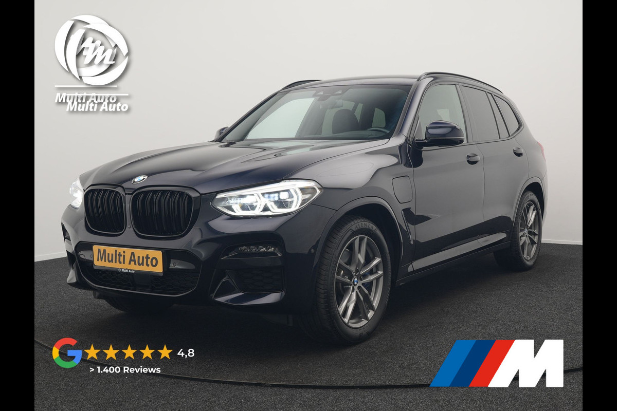 BMW X3 xDrive30e M Sport Plug In Hybrid 293pk Dealer O.H. PHEV | Trekhaak Af Fabriek | Adaptive Cruise | Head Up | 360 Camera | Harman/Kardon | Adaptief Onderstel | Lederen Sportstoelen Memory & Verwarmd | Sfeerverlichting | Keyless | Blis |