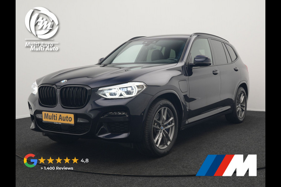 BMW X3 xDrive30e M Sport Plug In Hybrid 293pk Dealer O.H. PHEV | Trekhaak Af Fabriek | Adaptive Cruise | Head Up | 360 Camera | Harman/Kardon | Adaptief Onderstel | Lederen Sportstoelen Memory & Verwarmd | Sfeerverlichting | Keyless | Blis |