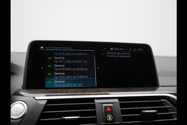 BMW X3 xDrive30e M Sport Plug In Hybrid 293pk Dealer O.H. PHEV | Trekhaak Af Fabriek | Adaptive Cruise | Head Up | 360 Camera | Harman/Kardon | Adaptief Onderstel | Lederen Sportstoelen Memory & Verwarmd | Sfeerverlichting | Keyless | Blis |