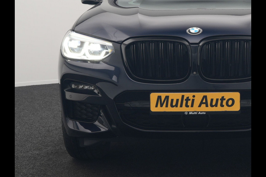 BMW X3 xDrive30e M Sport Plug In Hybrid 293pk Dealer O.H. PHEV | Trekhaak Af Fabriek | Adaptive Cruise | Head Up | 360 Camera | Harman/Kardon | Adaptief Onderstel | Lederen Sportstoelen Memory & Verwarmd | Sfeerverlichting | Keyless | Blis |