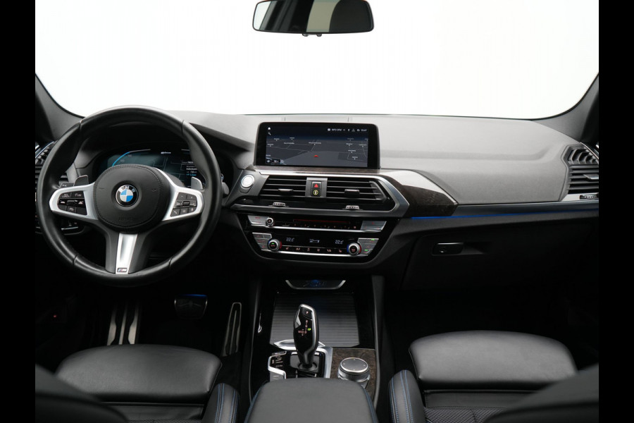 BMW X3 xDrive30e M Sport Plug In Hybrid 293pk Dealer O.H. PHEV | Trekhaak Af Fabriek | Adaptive Cruise | Head Up | 360 Camera | Harman/Kardon | Adaptief Onderstel | Lederen Sportstoelen Memory & Verwarmd | Sfeerverlichting | Keyless | Blis |