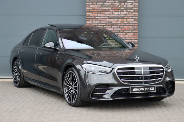 Mercedes-Benz S-Klasse 580 e 4MATIC Lang AMG Line | Airmatic | Achterasbesturing | Chauffeurspakket | MBUX Tablet | Distronic+ | Memory | Stoelventilatie V+A | Burmester | Soft-Close | Digital Light | Vlakkenverwarming | HUD |