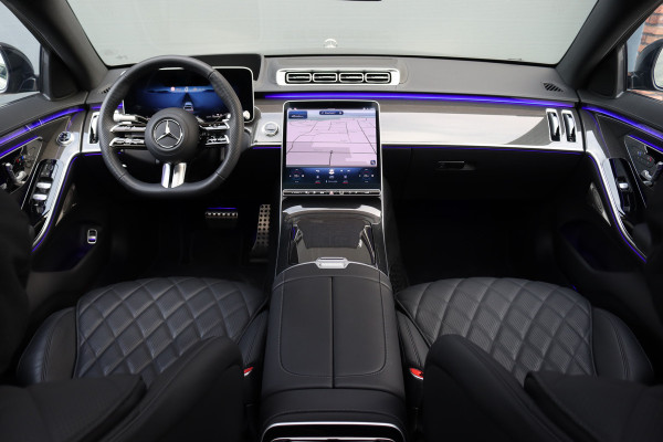 Mercedes-Benz S-Klasse 580 e 4MATIC Lang AMG Line | Airmatic | Achterasbesturing | Chauffeurspakket | MBUX Tablet | Distronic+ | Memory | Stoelventilatie V+A | Burmester | Soft-Close | Digital Light | Vlakkenverwarming | HUD |
