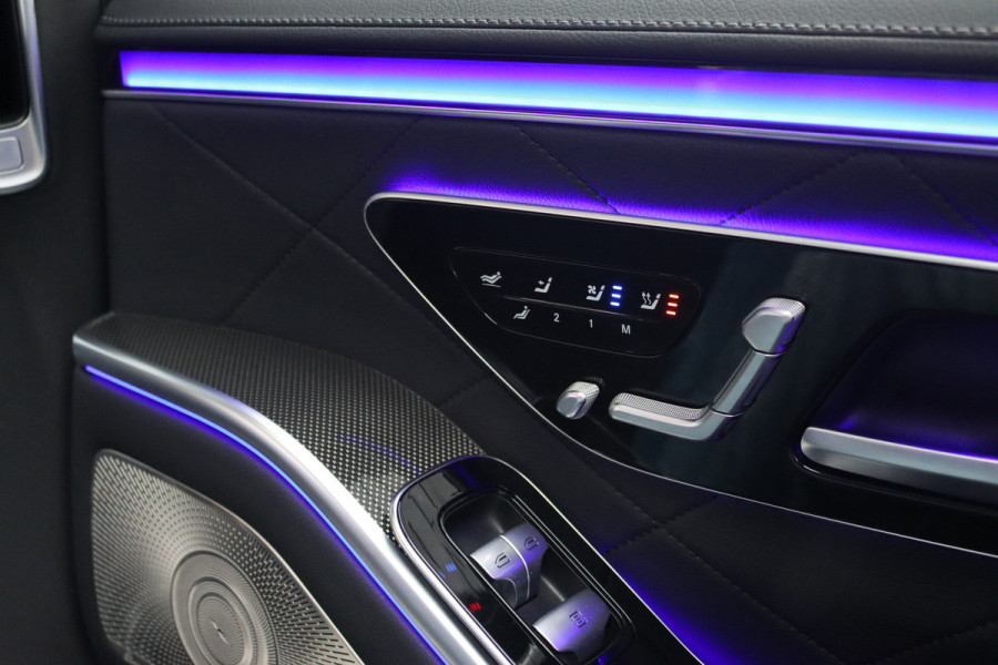 Mercedes-Benz S-Klasse 580 e 4MATIC Lang AMG Line | Airmatic | Achterasbesturing | Chauffeurspakket | MBUX Tablet | Distronic+ | Memory | Stoelventilatie V+A | Burmester | Soft-Close | Digital Light | Vlakkenverwarming | HUD |