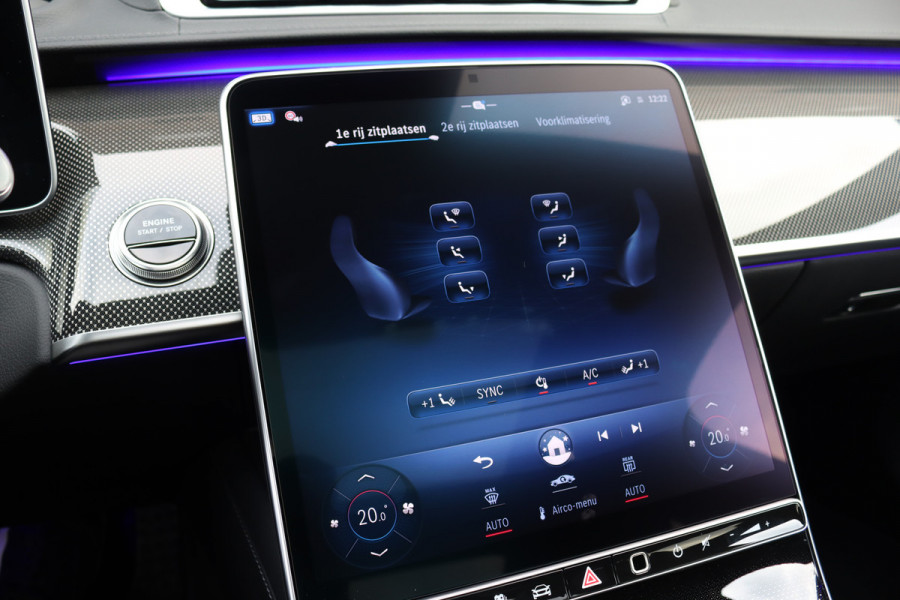Mercedes-Benz S-Klasse 580 e 4MATIC Lang AMG Line | Airmatic | Achterasbesturing | Chauffeurspakket | MBUX Tablet | Distronic+ | Memory | Stoelventilatie V+A | Burmester | Soft-Close | Digital Light | Vlakkenverwarming | HUD |
