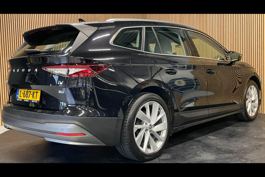 Škoda ENYAQ iV 80|GROTE ACCU|94%SOH|LEDER|ANDROID AUTO/APPLE CARPLAY|CAMERA|NAVIGATIE|STUURVERWARMING|NL-AUTO|NAP|1e EIG|INCL.BTW|