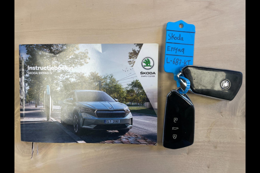 Škoda ENYAQ iV 80|GROTE ACCU|94%SOH|LEDER|ANDROID AUTO/APPLE CARPLAY|CAMERA|NAVIGATIE|STUURVERWARMING|NL-AUTO|NAP|1e EIG|INCL.BTW|