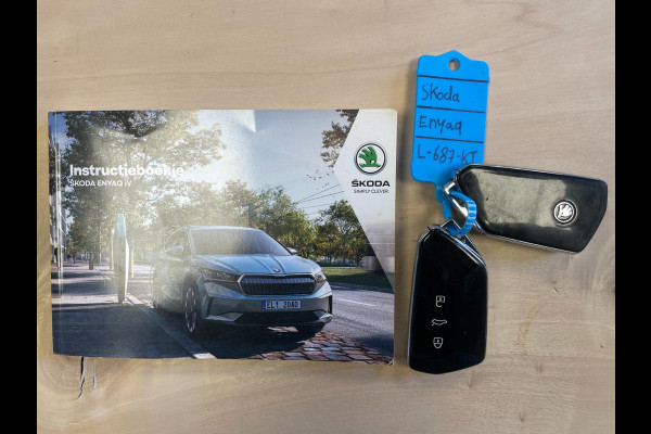 Škoda ENYAQ iV 80|GROTE ACCU|94%SOH|LEDER|ANDROID AUTO/APPLE CARPLAY|CAMERA|NAVIGATIE|STUURVERWARMING|NL-AUTO|NAP|1e EIG|INCL.BTW|