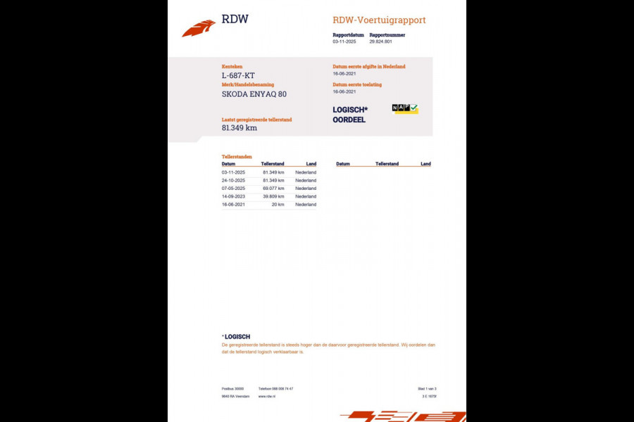 Škoda ENYAQ iV 80|GROTE ACCU|94%SOH|LEDER|ANDROID AUTO/APPLE CARPLAY|CAMERA|NAVIGATIE|STUURVERWARMING|NL-AUTO|NAP|1e EIG|INCL.BTW|