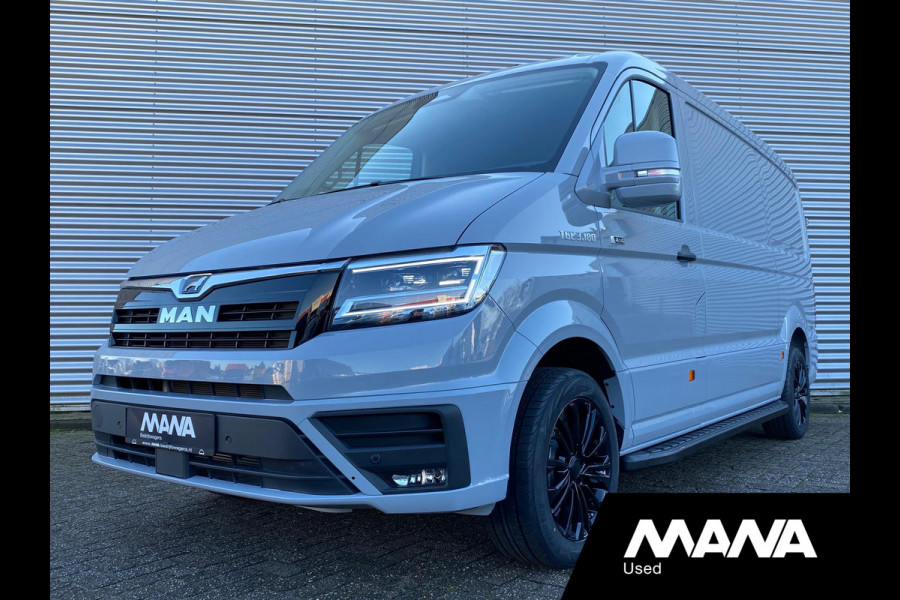 MAN TGE 35 2.0 L3H2 3.180 180PK MANA PERFORMANCE Automaat 4x4 LED Camera Sensoren Car-Play Trekhaak Cruise