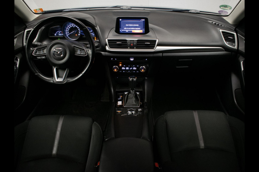 Mazda 3 2.0 SkyActiv-G 120 SkyLease+ Sport (NAVI,CLIMATE,CRUISE,PDC,STOEL/STUUR VERWARMING,GETINT,XENON,SPORTSTOELEN,LM VELGEN)