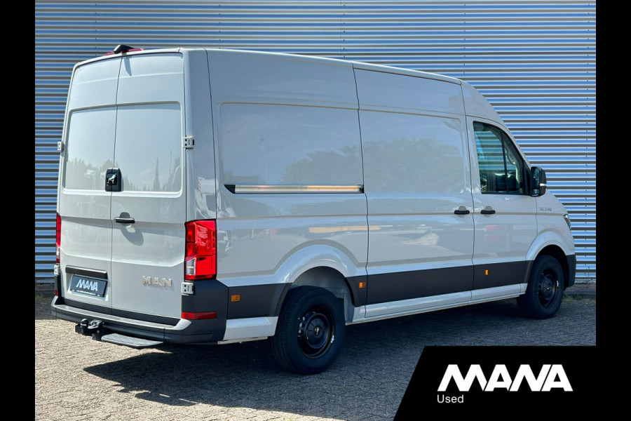 MAN TGE 35 2.0 3.140 140PK Automaat Ascot Gray Airco Cruise Navi Car-Plat Trekhaak Sensoren Camera Multifunctioneel stuurwiel Lane-assis