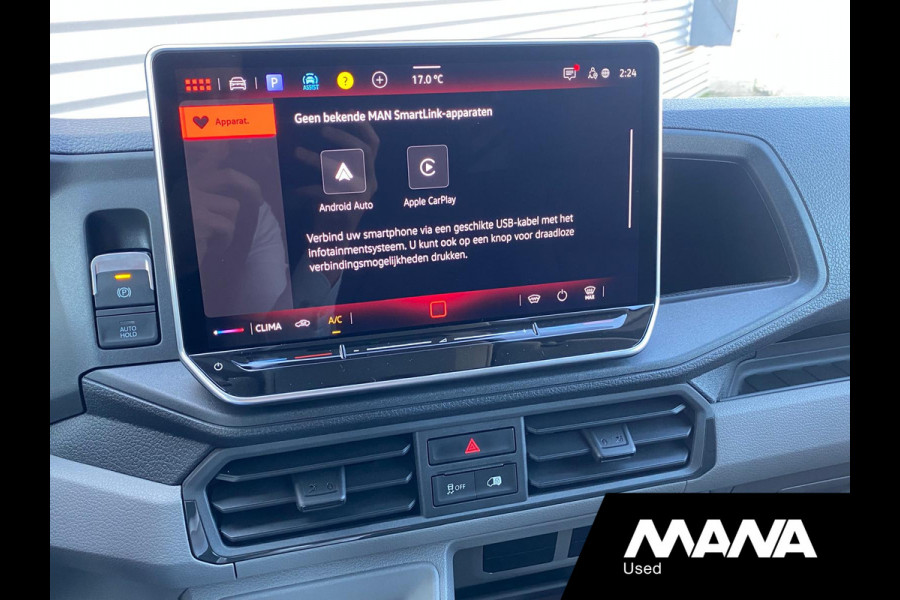 MAN TGE 35 2.0 3.140 140PK Automaat Ascot Gray Airco Cruise Navi Car-Plat Trekhaak Sensoren Camera Multifunctioneel stuurwiel Lane-assis