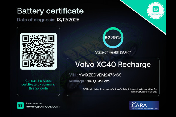 Volvo XC40 Recharge P8 AWD R-Design|92,4% SOH|1/2 LEDER|STOEL+STUURVERWARMING|NAVIGATIE|ACC|APPLE CARPLAY|NL-AUT|NAP|IN.BTW|1eEIG|