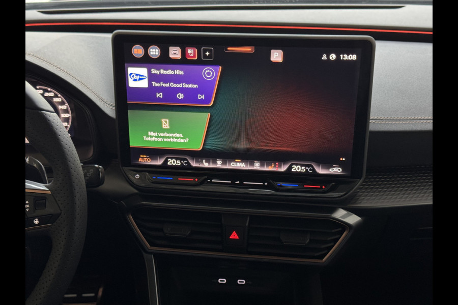 CUPRA Formentor 1.5 TSI 150 PK BENZINE CAMERA STOEL/STUUR ELEK.KLEP VERW. LED LEER CARPLAY ZWARTE.HEMEL 08/2024