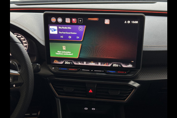 CUPRA Formentor 1.5 TSI 150 PK BENZINE CAMERA STOEL/STUUR ELEK.KLEP VERW. LED LEER CARPLAY ZWARTE.HEMEL 08/2024