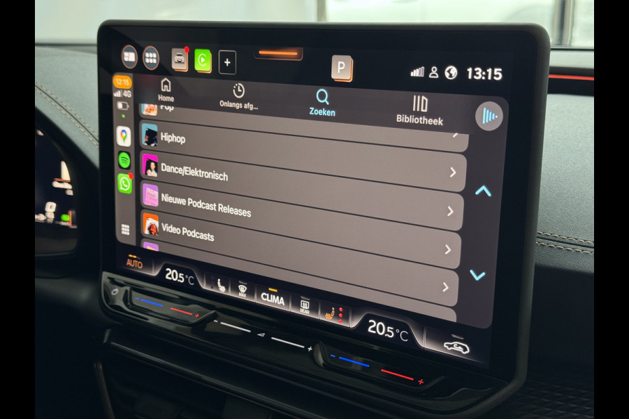 CUPRA Formentor 1.5 TSI 150 PK BENZINE CAMERA STOEL/STUUR ELEK.KLEP VERW. LED LEER CARPLAY ZWARTE.HEMEL 08/2024