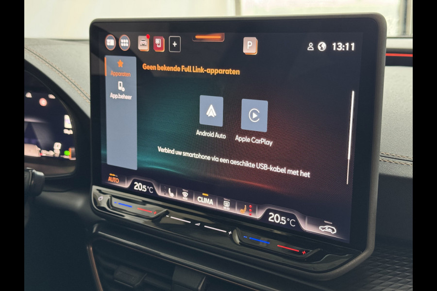 CUPRA Formentor 1.5 TSI 150 PK BENZINE CAMERA STOEL/STUUR ELEK.KLEP VERW. LED LEER CARPLAY ZWARTE.HEMEL 08/2024