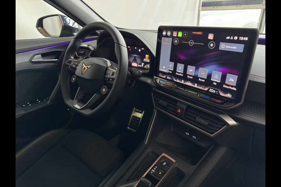 CUPRA Formentor 1.5 TSI 150 PK BENZINE CAMERA STOEL/STUUR ELEK.KLEP VERW. LED LEER CARPLAY ZWARTE.HEMEL 08/2024