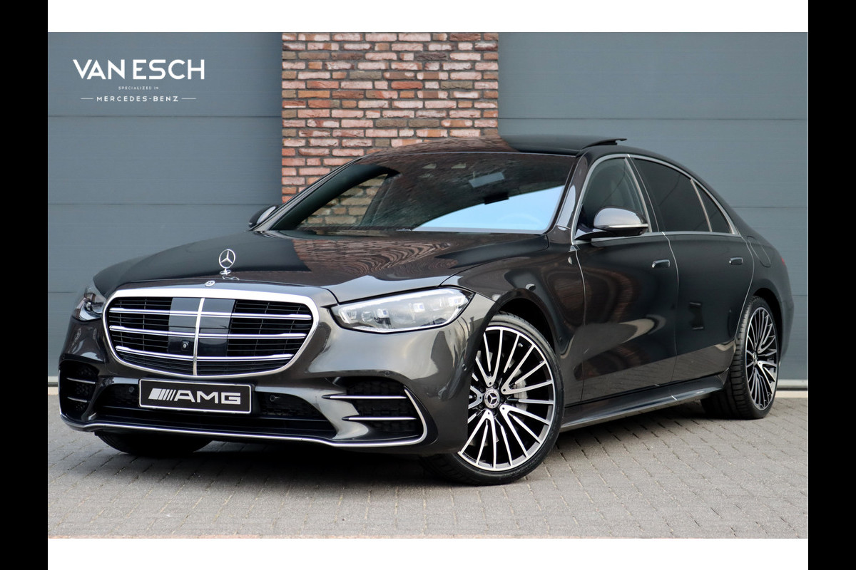 Mercedes-Benz S-Klasse 580 e 4MATIC Lang AMG Line | Airmatic | Achterasbesturing | Distronic+ | Massage | Memory | Burmester | Stoelventilatie | 3D-Display | HUD | Digital Light | Vlakkenverwarming |