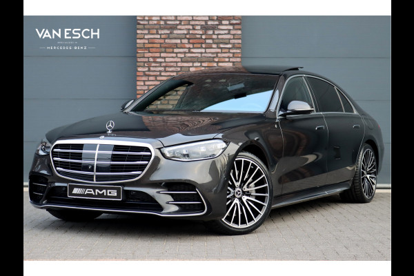 Mercedes-Benz S-Klasse 580 e 4MATIC Lang AMG Line | Airmatic | Achterasbesturing | Distronic+ | Massage | Memory | Burmester | Stoelventilatie | 3D-Display | HUD | Digital Light | Vlakkenverwarming |