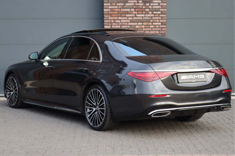 Mercedes-Benz S-Klasse 580 e 4MATIC Lang AMG Line | Airmatic | Achterasbesturing | Distronic+ | Massage | Memory | Burmester | Stoelventilatie | 3D-Display | HUD | Digital Light | Vlakkenverwarming |