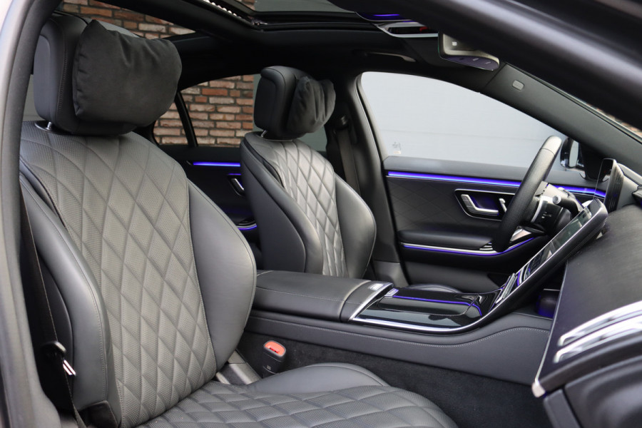 Mercedes-Benz S-Klasse 580 e 4MATIC Lang AMG Line | Airmatic | Achterasbesturing | Distronic+ | Massage | Memory | Burmester | Stoelventilatie | 3D-Display | HUD | Digital Light | Vlakkenverwarming |