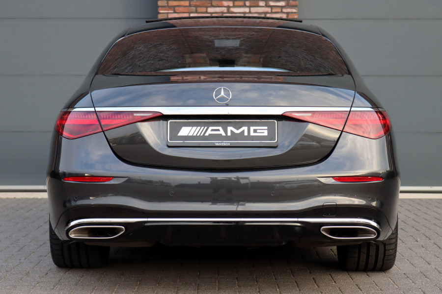 Mercedes-Benz S-Klasse 580 e 4MATIC Lang AMG Line | Airmatic | Achterasbesturing | Distronic+ | Massage | Memory | Burmester | Stoelventilatie | 3D-Display | HUD | Digital Light | Vlakkenverwarming |