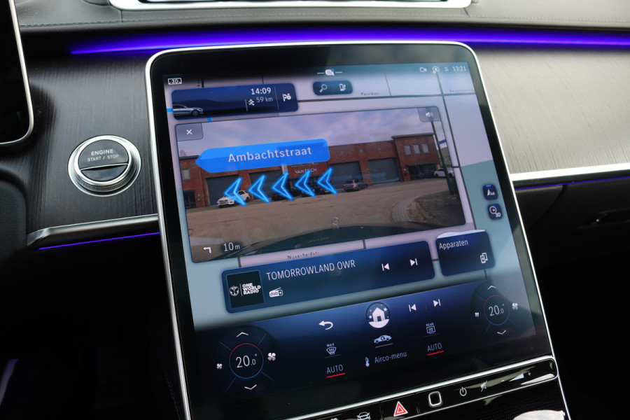 Mercedes-Benz S-Klasse 580 e 4MATIC Lang AMG Line | Airmatic | Achterasbesturing | Distronic+ | Massage | Memory | Burmester | Stoelventilatie | 3D-Display | HUD | Digital Light | Vlakkenverwarming |