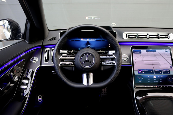 Mercedes-Benz S-Klasse 580 e 4MATIC Lang AMG Line | Airmatic | Achterasbesturing | Distronic+ | Massage | Memory | Burmester | Stoelventilatie | 3D-Display | HUD | Digital Light | Vlakkenverwarming |