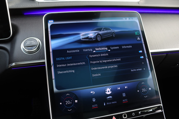 Mercedes-Benz S-Klasse 580 e 4MATIC Lang AMG Line | Airmatic | Achterasbesturing | Distronic+ | Massage | Memory | Burmester | Stoelventilatie | 3D-Display | HUD | Digital Light | Vlakkenverwarming |