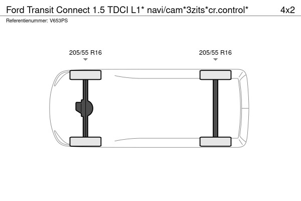Ford Transit Connect 1.5 TDCI L1* navi/cam*3zits*cr.control*