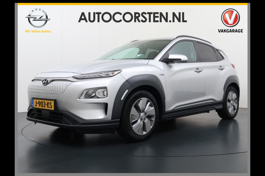 Hyundai Kona EV 64kWh SOH-100% Warmtepomp Adaptive-Cruise Head-Up Display 1/2 Leer Krell®-Hifi Apple Carplay Android Adap.Cruise Camera Navi  Keyless Privacy Glas DAB Led Blind Spot Lane Assist Origineel Nederlandse Auto