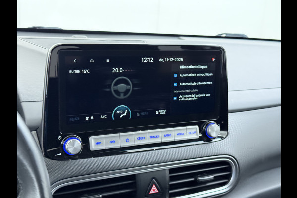 Hyundai Kona EV 64kWh SOH-100% Warmtepomp Adaptive-Cruise Head-Up Display 1/2 Leer Krell®-Hifi Apple Carplay Android Adap.Cruise Camera Navi  Keyless Privacy Glas DAB Led Blind Spot Lane Assist Origineel Nederlandse Auto