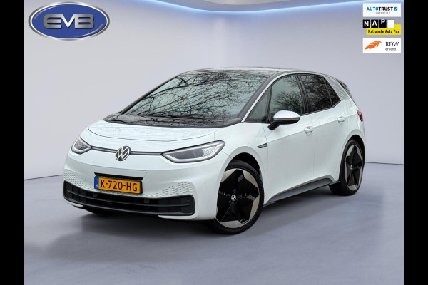 Volkswagen ID.3 First Max 58 kWh, panoramadak, camera, 20 inch, stoelverwarming, parelmoer, 1 e eigenaar, NL auto met nap