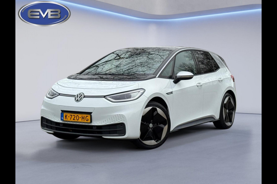 Volkswagen ID.3 First Max 58 kWh, panoramadak, camera, 20 inch, stoelverwarming, parelmoer, 1 e eigenaar, NL auto met nap