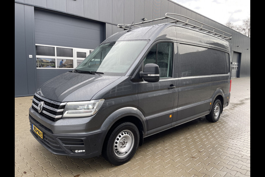 Volkswagen Crafter 35 2.0 TDI 140pk automaat L3H3 ( voorheen L2H2 ) Trendline / vaste prijs rijklaar € 16.950 ex btw / lease vanaf € 285 / grijs metallic / airco / cruise / pdc rondom / trekhaak / imperial