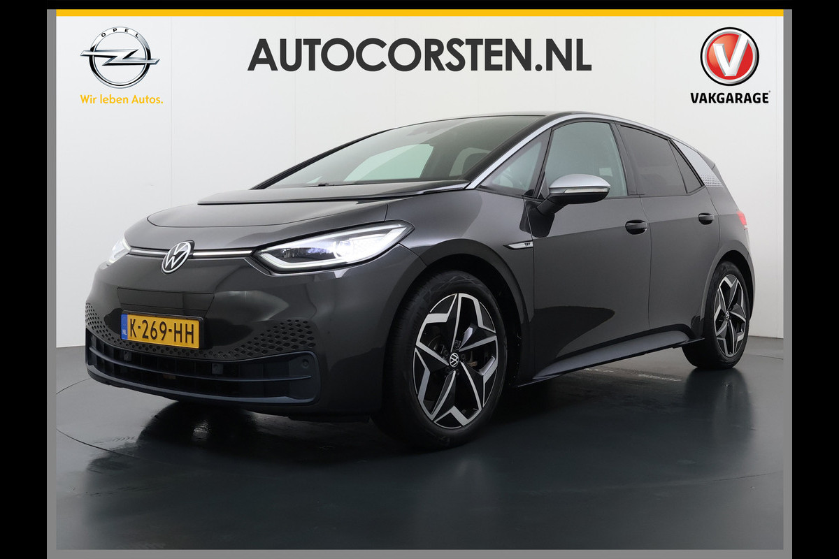 Volkswagen ID.3 First Plus 58kWh Navi-Pro Adap.Cruise Camera Lmv 19" Ecc Apple Carplay Android Auto SOH 92% Stoel+Stuurverwarming Matrix led Privacy Glas Keyless Rijstrooksensor Origineel Nederlandse Auto