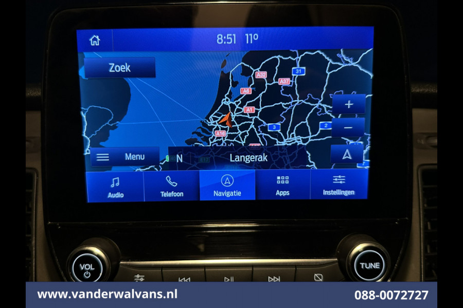 Ford Transit Custom 2.0 TDCI 131pk L2H1 Euro6 Airco | Navigatie | Camera | Apple Carplay LED, Cruisecontrol, Stoelverwarming, Verwarmde Voorruit, Parkeersensoren, Bijrijdersbank