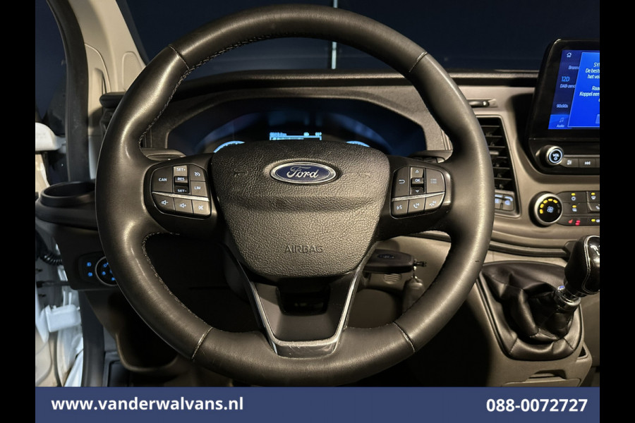 Ford Transit Custom 2.0 TDCI 131pk L2H1 Euro6 Airco | Navigatie | Camera | Apple Carplay LED, Cruisecontrol, Stoelverwarming, Verwarmde Voorruit, Parkeersensoren, Bijrijdersbank