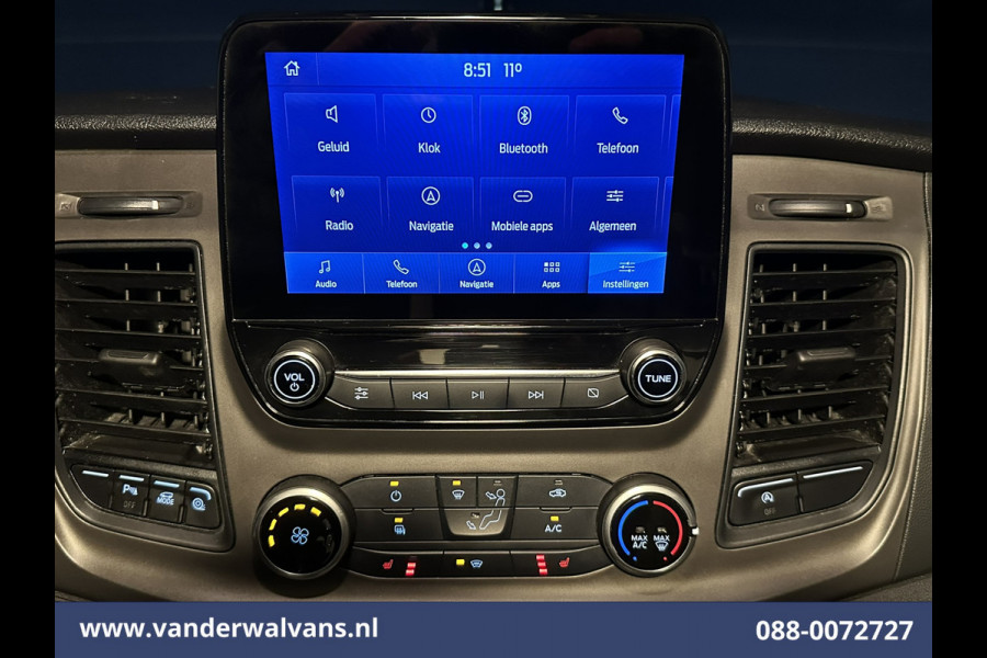 Ford Transit Custom 2.0 TDCI 131pk L2H1 Euro6 Airco | Navigatie | Camera | Apple Carplay LED, Cruisecontrol, Stoelverwarming, Verwarmde Voorruit, Parkeersensoren, Bijrijdersbank