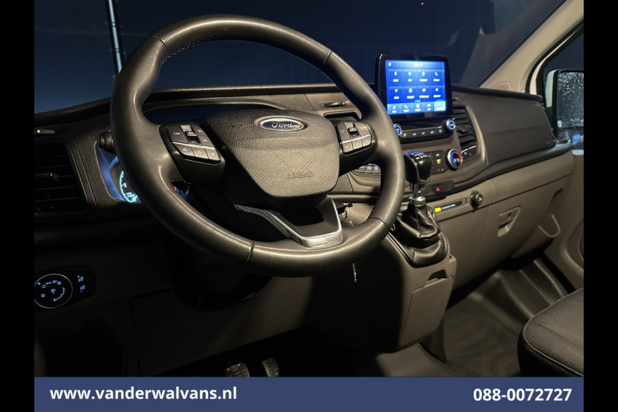 Ford Transit Custom 2.0 TDCI 131pk L2H1 Euro6 Airco | Navigatie | Camera | Apple Carplay LED, Cruisecontrol, Stoelverwarming, Verwarmde Voorruit, Parkeersensoren, Bijrijdersbank