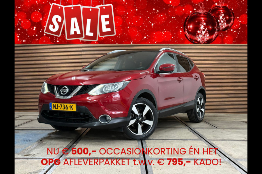 Nissan QASHQAI 1.6 N-Vision 163 PK | Pano | Trekhaak | 360° Camera | Cruise Control | Navigatie | Half leder