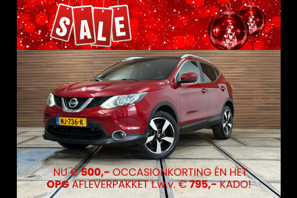 Nissan QASHQAI 1.6 N-Vision 163 PK | Pano | Trekhaak | 360° Camera | Cruise Control | Navigatie | Half leder