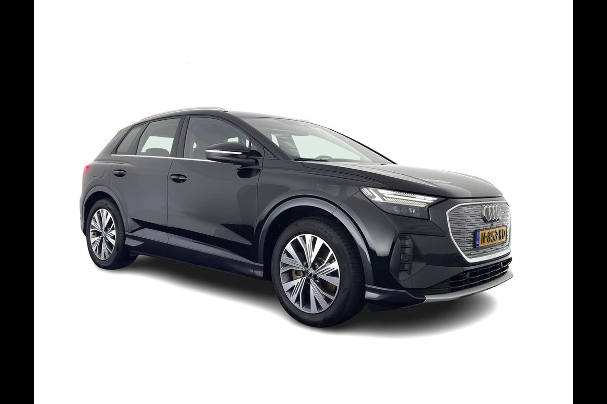 Audi Q4 e-tron 40 Launch Edition Advanced 77 kWh [ 3-Fase ] {SOH-88%} (INCL-BTW) *MATRIX-LED | NAVI-FULLMAP | KEYLESS | CAMERA | DIGI-COCKPIT | DAB | AMBIENT-LIGHT | HEATED-SPORTSEATS | TOWBAR | 19''ALU*