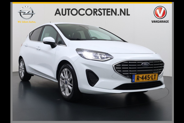 Ford Fiesta T 125PK Hybrid Titanium X Apple Carplay Android Auto Navi Bordherkenning Camera Ecc Cruise Control Pdc Lmv Privacy Glas Led Ford Sync 3 Keyless Bluetooth DAB+ 1e Eigenaar Origineel Nederlandse Auto Nieuwprijs  €26.000,-