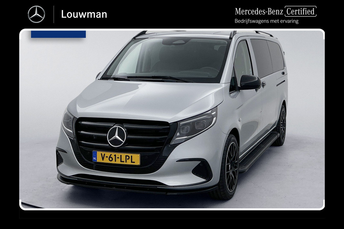 Mercedes-Benz Vito 119 CDI L3 DC *Edition* Leder Dubbele cabine bpm vrij Treeplanken Multibeam LED Trekhaak Achteruitrijcamera Betimmering