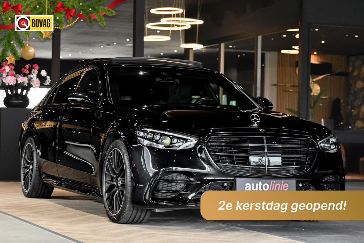 Mercedes-Benz S-Klasse 450 e AMG Line. Massage, 4W sturing, Nappaleder, Koeling, Pano, Softclose, HUD, 360, Burm, Distro+