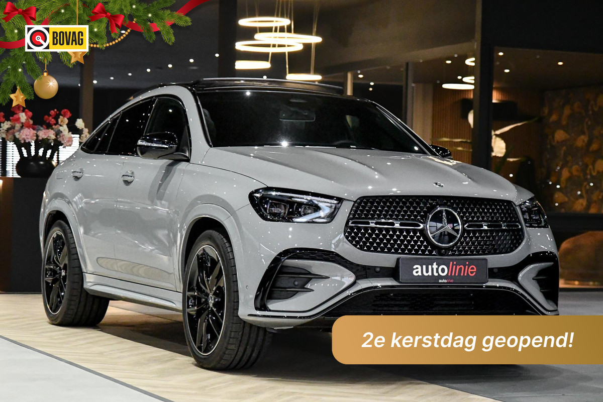 Mercedes-Benz GLE Coupé 400 e 4MATIC AMG. NIEUW! Pano, Massage, Koeling, Distronic Pro, Memory, 360 3D, Burm, Luchtv, Trekh